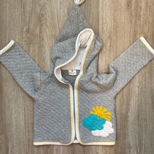 Hanna Andersson Quilted Spring Sweatshirt sz 80